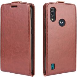 Mobigear Motorola Moto E6s (2020) Hülle Flipcase - Braun