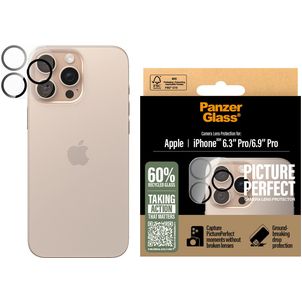 PanzerGlass PicturePerfect iPhone 16 Pro Gehärtetes Glas Kamera Schutz - Hüllenfreundlich
