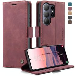 CaseMe 013 Samsung Galaxy S26 Ultra Hülle Klapphülle Geldbörse - Rot