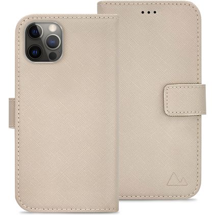 My Style Flex Wallet iPhone 12 Hülle Klapphülle Geldbörse - Warm Taupe