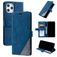 Mobigear Rhombus iPhone 12 Pro Max Klapphülle Portemonnaie - Blau