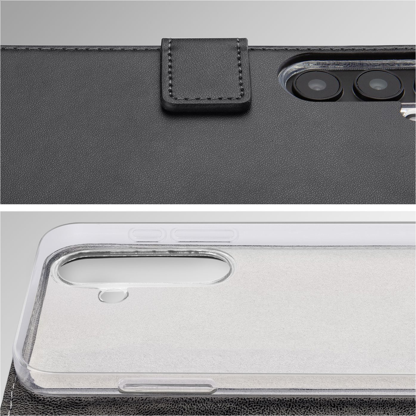 EASSGU Hülle Für Honor 400 5G – PU-Leder Rückseite, TPU-Rahmen, Business-Design, In Dunkelviolett