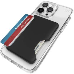 Speck ClickLock Kunststoff Kartenhalter - 3 Karten - MagSafe-kompatibel - Schwarz