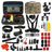 Puluz GoPro Mount Zubehör Starter Pack 53 Teile + Tasche Army