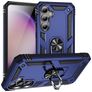 Mobigear Armor Ring Samsung Galaxy S23 FE Hülle Hardcase Backcover Stoßfest mit Ringhalter - Blau