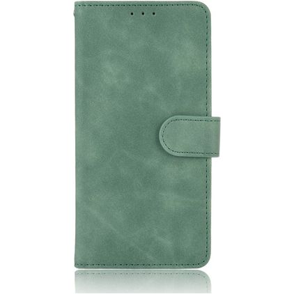 Mobigear Retro OnePlus Nord Hülle Klapphülle Geldbörse - Grün