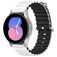 Mobigear Ocean Silikon Smartwatch Armband Dornschließe - 22 mm - Schwarz / Weiß