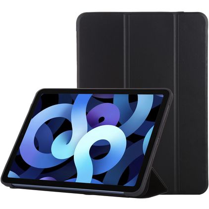 Mobigear Tri-Fold Gel iPad Air 4 (2020) Hülle TPU,Kunstleder Klapphülle - Schwarz
