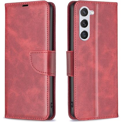 Mobigear Excellent Samsung Galaxy S25 Hülle Klapphülle Geldbörse - Rot