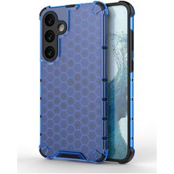 Mobigear Honeycomb Samsung Galaxy S24 Plus Hülle Hardcase Backcover Stoßfest - Blau
