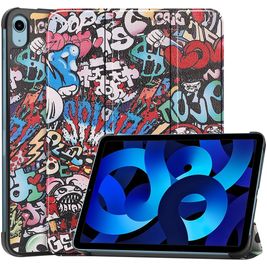 Mobigear Tri-Fold iPad 10 (2022) Hülle Klapphülle - Graffiti