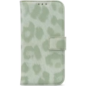 My Style Flex Wallet iPhone 15 Hülle Klapphülle Geldbörse - Green Leopard