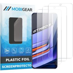 Mobigear Realme GT Neo 3 Displayschutz Schutzfolie - Hüllenfreundlich (3er Pack)