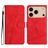 Mobigear Stitch iPhone 17 Pro Max Hülle Klapphülle Geldbörse - Rot