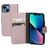 Mobiparts Saffiano Wallet iPhone 13 Mini Hülle Klapphülle Geldbörse - Pink