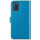Mobigear Clover OPPO A52 Hülle Klapphülle Geldbörse - Blau