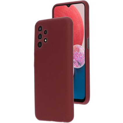 Mobiparts Samsung Galaxy A13 4G Silikon Backcover - Plum Red