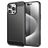 Mobigear Brushed Slim iPhone 16 Pro Max Hülle Flexibles TPU Backcover - Schwarz