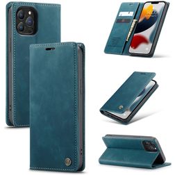 Caseme 013 iPhone 13 Pro Max Hülle Klapphülle Geldbörse - Blau