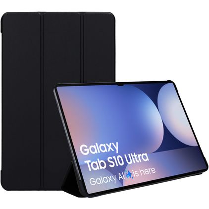 Mobiparts Tri Fold Samsung Galaxy Tab S10 Ultra Klapphülle - Schwarz