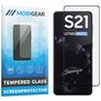 Mobigear Premium Samsung Galaxy S21 Panzerglas Gehärtetes Glas Displayschutz - Hüllenfreundlich - Schwarz