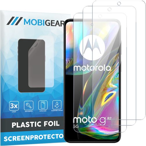 Mobigear Motorola Moto G82 Displayschutz Schutzfolie - Hüllenfreundlich (3er Pack)