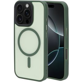 Mobiparts Hardcover iPhone 16 Pro MagSafe Hülle Hardcase Backcover - Satin Green