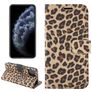 Mobigear Leopard iPhone 12 Hülle Klapphülle Geldbörse - Gelb