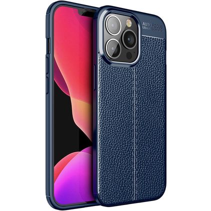 Mobigear Luxury iPhone 14 Pro Max Hülle Flexibles TPU Backcover - Blau