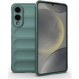 Mobigear Bumpy Samsung Galaxy S25 Edge Hülle Flexibles TPU Backcover - Grün