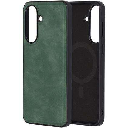 Mobiparts Classic Samsung Galaxy A37 MagSafe Hülle TPU,Kunstleder Backcover - Emerald Green