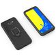 Mobigear Armor Ring Samsung Galaxy J6 (2018) Hülle Hardcase Backcover Stoßfest mit Ringhalter - Schwarz