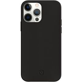Valenta Snap Luxe iPhone 13 Pro Max Hülle Echtes Leder Backcover - Schwarz