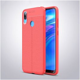 Mobigear Luxury Huawei Y7 (2019) Hülle Flexibles TPU Backcover - Rot