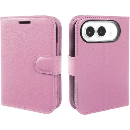 Mobigear Classic iPhone Duo Hülle Klapphülle Geldbörse - Pink