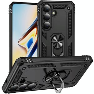 Mobigear Armor ring Samsung Galaxy S26 Hülle Hardcase Backcover Stoßfest mit Ringhalter - Schwarz