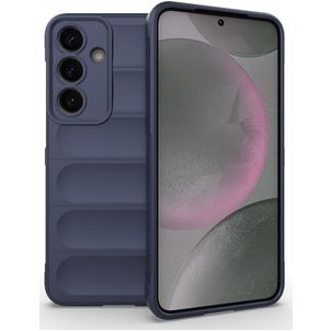 Mobigear Bumpy Samsung Galaxy S25 Plus Hülle Flexibles TPU Backcover - Dunkelblau