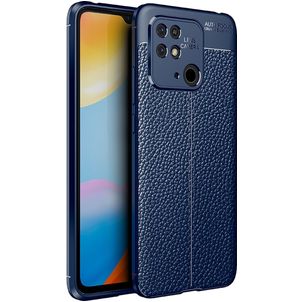 Mobigear Luxury Xiaomi Redmi 10C Hülle Flexibles TPU Backcover - Blau