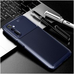 Mobigear Racing Realme 6 Hülle Flexibles TPU Backcover - Blau