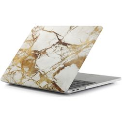 Mobigear Marble MacBook Pro 16 Zoll (2021-2024) Hardcase Hülle MacBook Case - Braun - Model A2485 / A2780 / A2991 / A3186