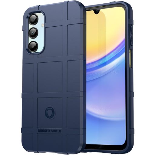 Mobigear Rugged Shield Samsung Galaxy A16 Hülle Flexibles TPU Backcover Stoßfest - Blau