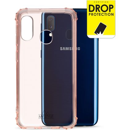 My Style Protective Flex Samsung Galaxy A20e TPU (flexibel) Backcover Shockproof - Soft Pink