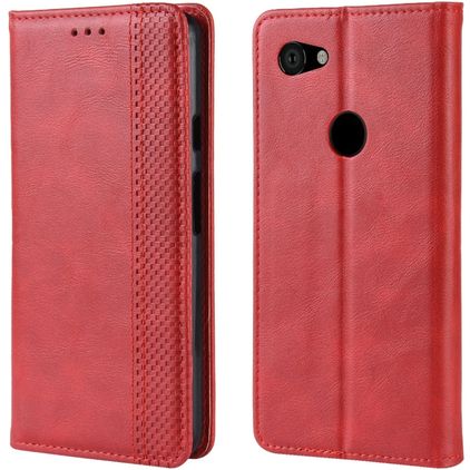 Mobigear Sensation Google Pixel 3a Klapphülle Portemonnaie - Rot