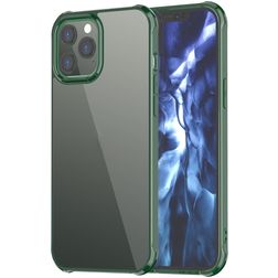Mobigear Crystal iPhone 12 Pro Max Hardcase Backcover - Transparent / Grün