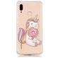 Mobigear Design Huawei P20 Lite (2018) Hülle Flexibles TPU Backcover - Einhorn