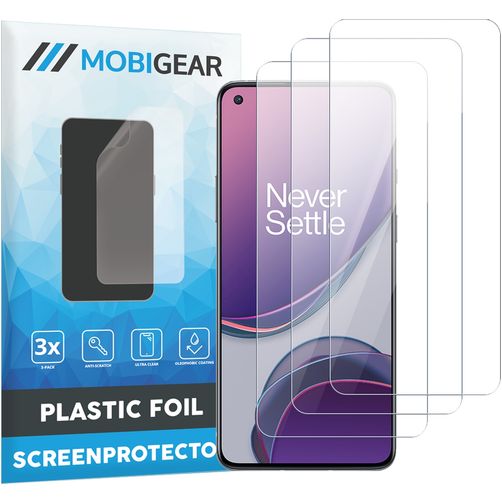 Mobigear OnePlus 8T Displayschutz Schutzfolie - Hüllenfreundlich (3er Pack)
