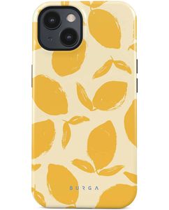 Burga Tough iPhone 15 Hülle Hardcase Backcover Stoßfest - Lemon Tart