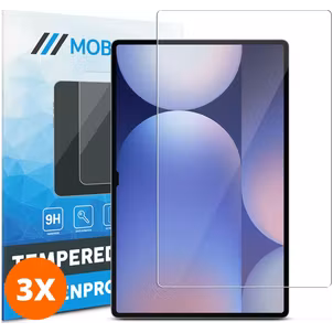 Mobigear Samsung Galaxy Tab S10 Ultra Panzerglas Gehärtetes Glas Displayschutz - Hüllenfreundlich (3er Pack)