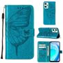 Mobigear Butterfly Realme 9 5G Hülle Klapphülle Geldbörse - Blau