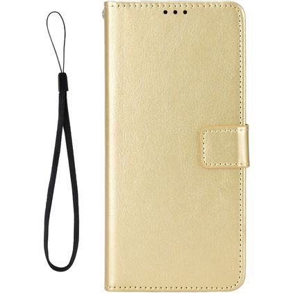 Mobigear Wallet TCL 30 Hülle Klapphülle Geldbörse - Gold